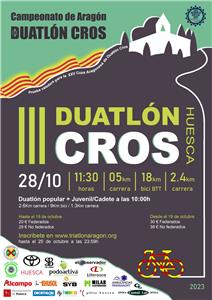 III DUATLON CROS CIUDAD DE HUESCA - Cto. Aragón de Duatlón Cros 2023